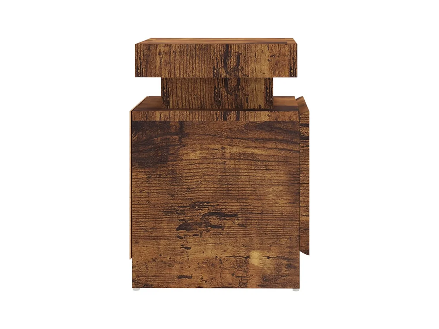 Table de chevet-Table d'appoint chêne fumé 45x35x52 cm Bois d'ingénierie