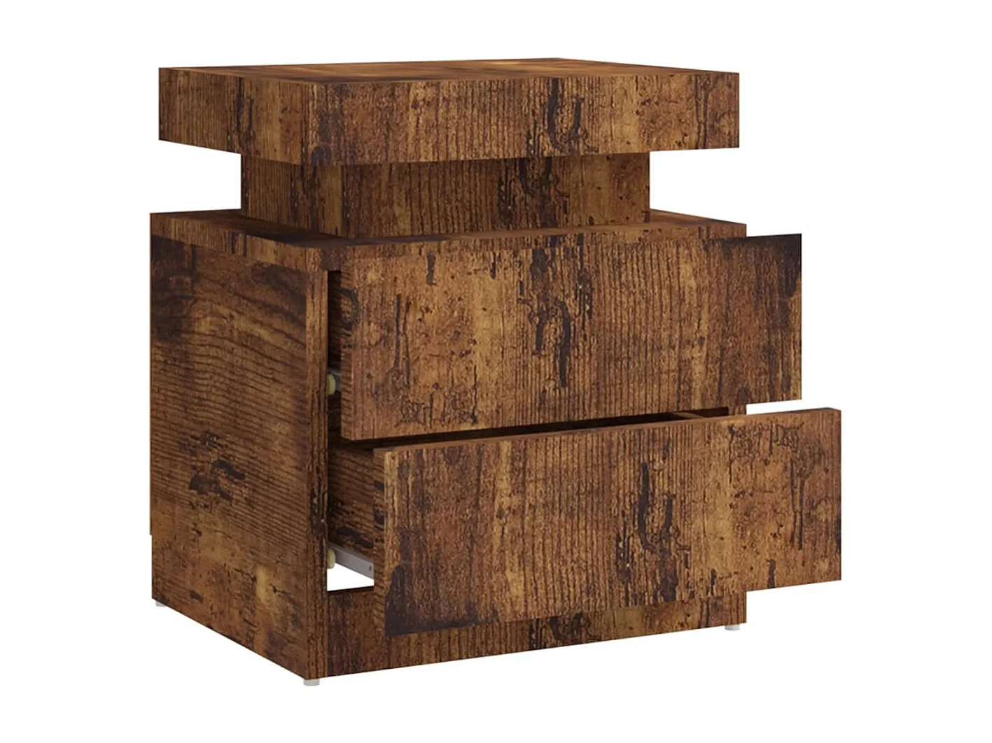 Nachttisch-Beistelltisch Räuchereiche 45x35x52 cm Holzwerkstoff SHL23502