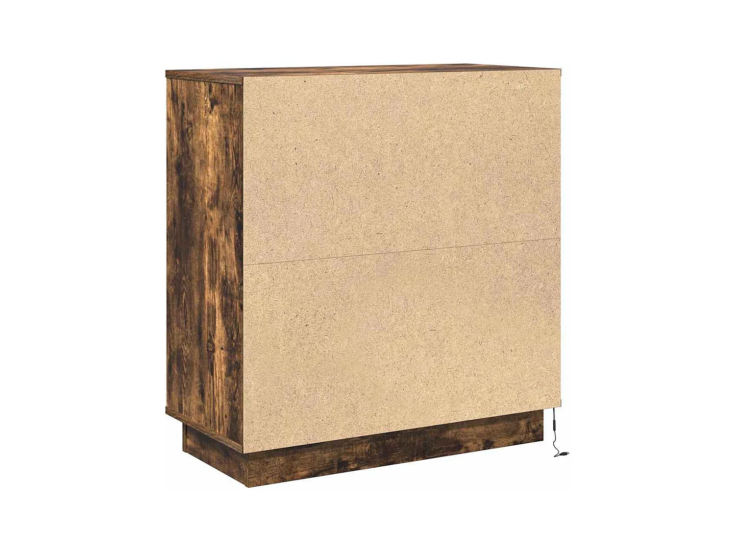 Mesita de Noche | Armario de Noche con cajón con Roble ahumado 71x34.5x75 cm