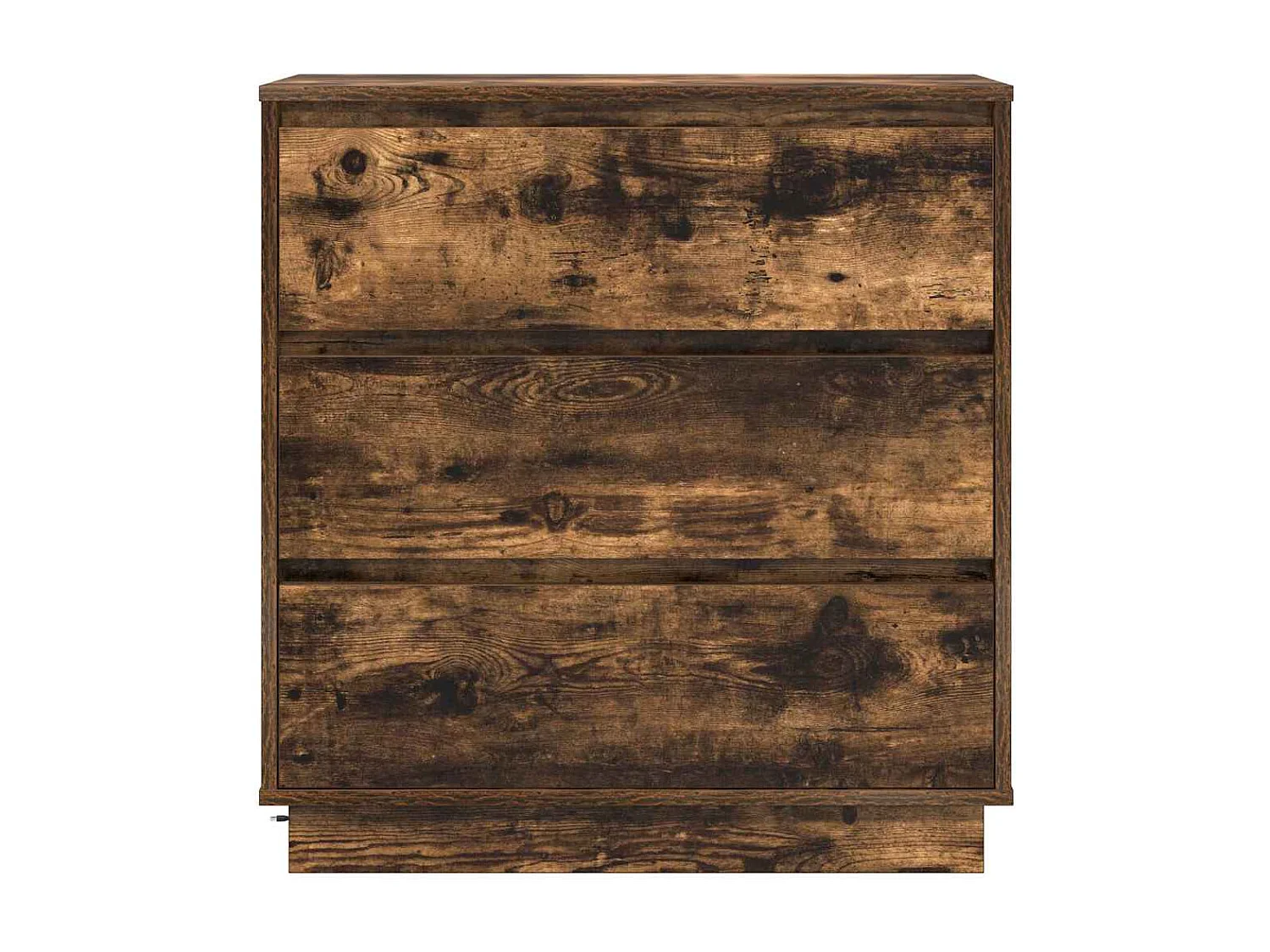 Mesita de Noche | Armario de Noche con cajón con Roble ahumado 71x34.5x75 cm