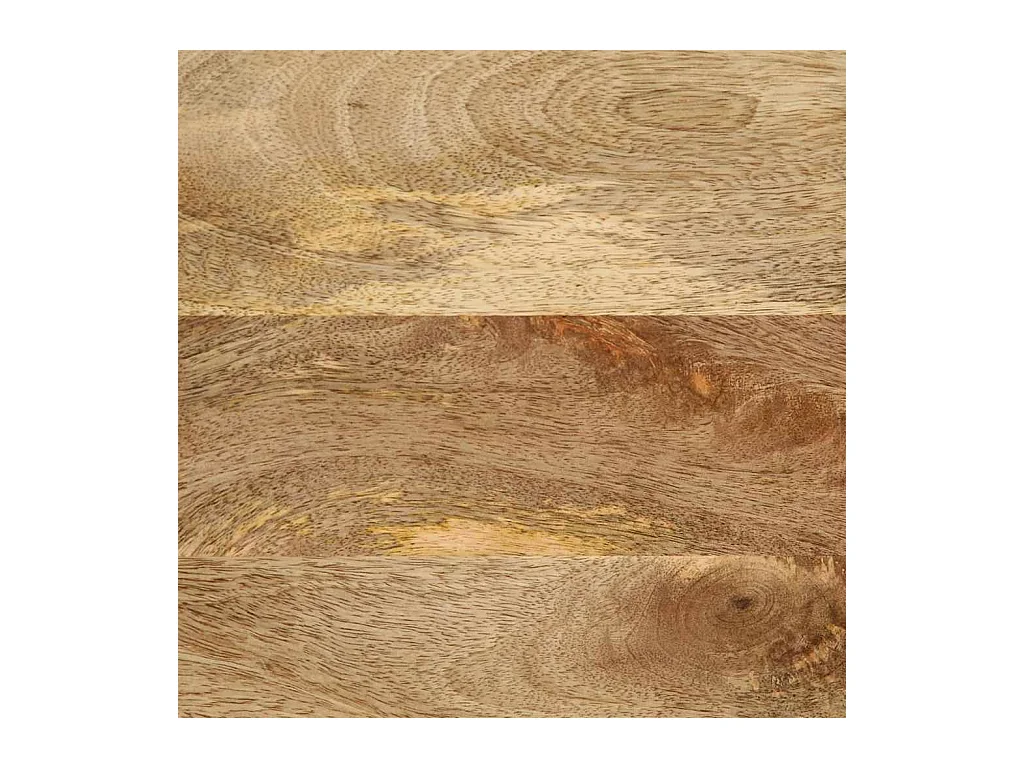 Mesita de noche | Mesilla de noche madera maciza de mango rugosa negro 50x33x62 cm