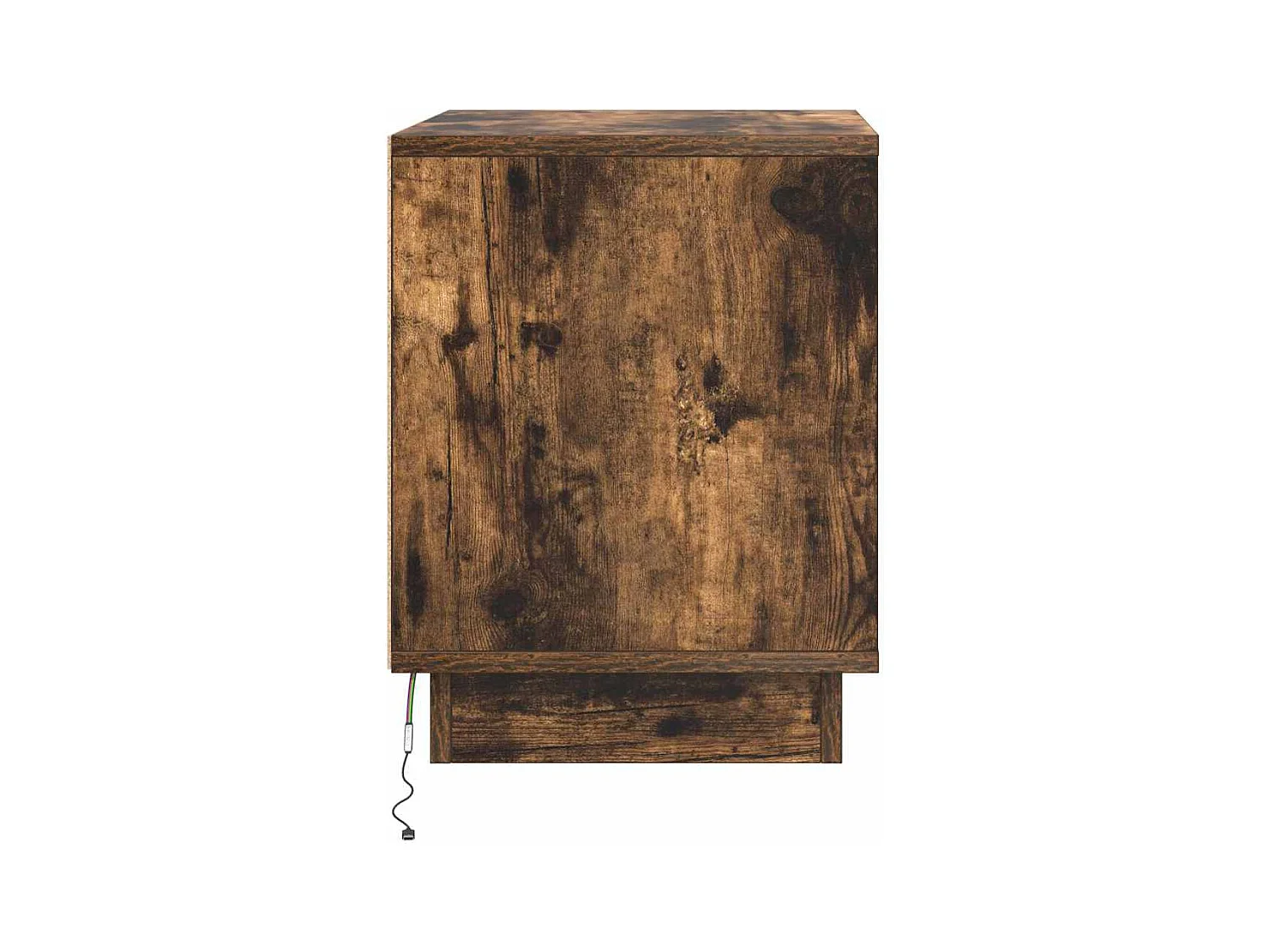 Mesita de Noche | Armario de Noche 2 uds Roble ahumado 44x34.5x45 cm