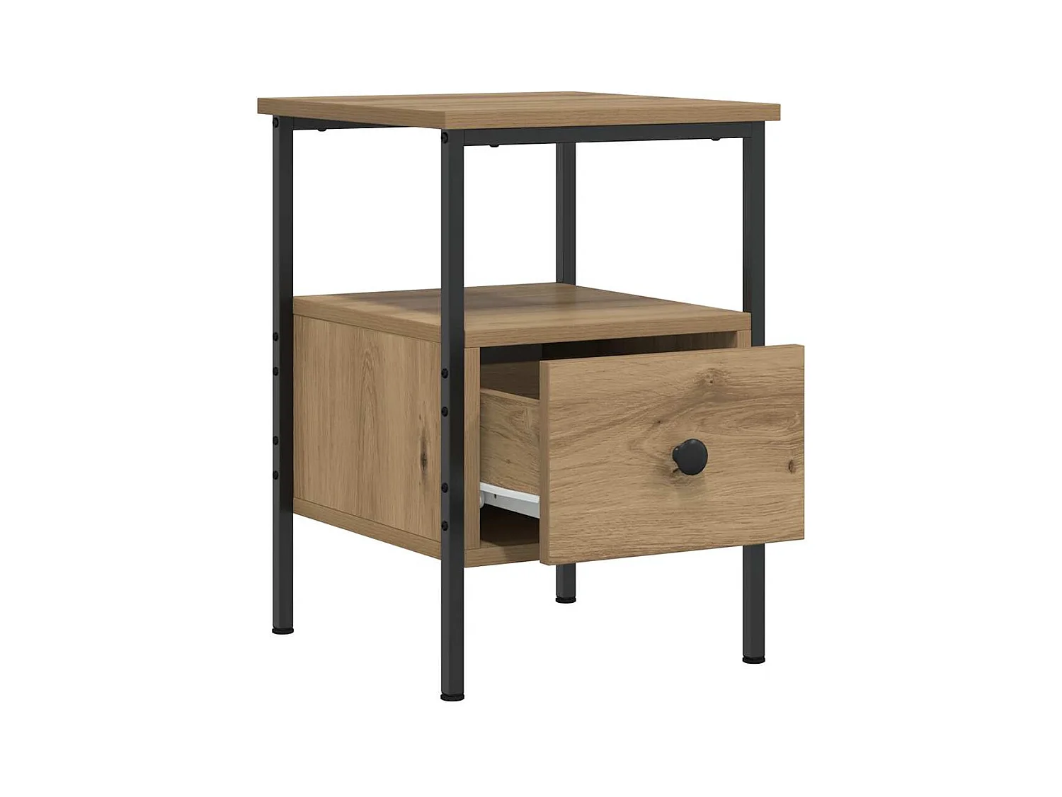 Mesitas de noche | Mesilla de noche 2 uds madera ingeniería roble artisan 34x36x50 cm