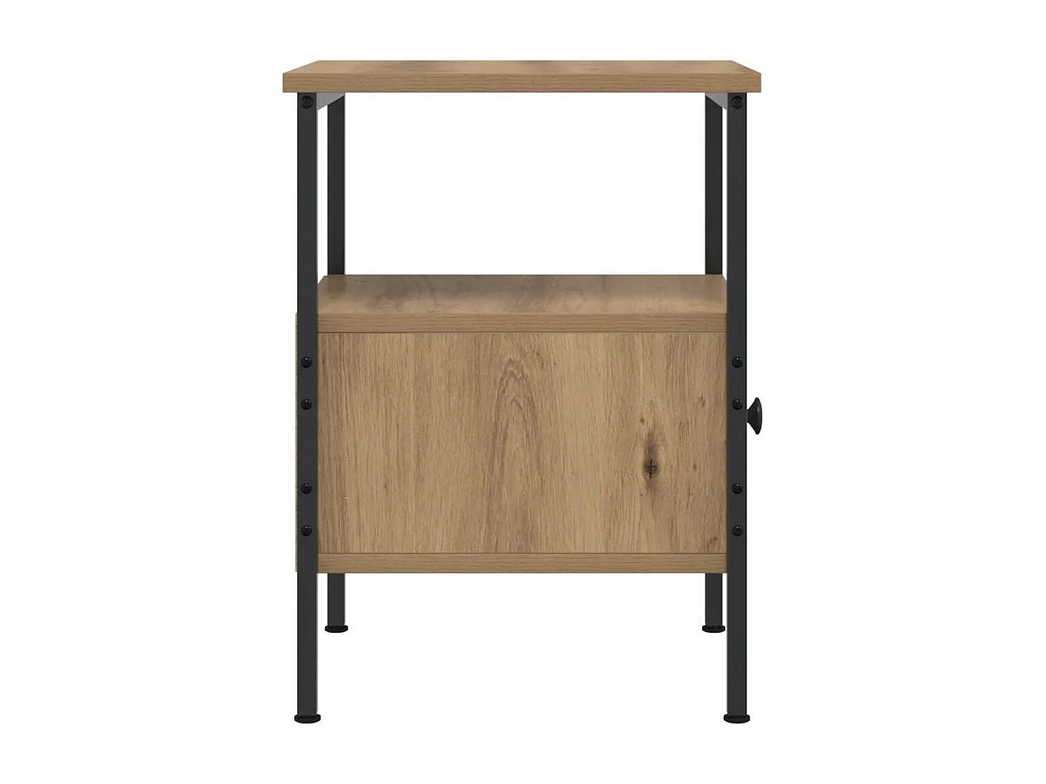 Nachttisch 2er Set-Beistelltisch-Nachttischkommode Artisan-Eiche 34x36x50 cm Holzwerkstoff SHL2778