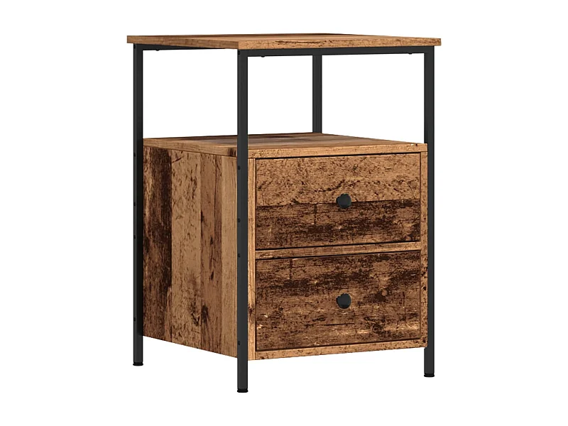 Nachttisch-Beistelltisch Altholz-Optik 34x35,5x50 cm Holzwerkstoff SHL30826