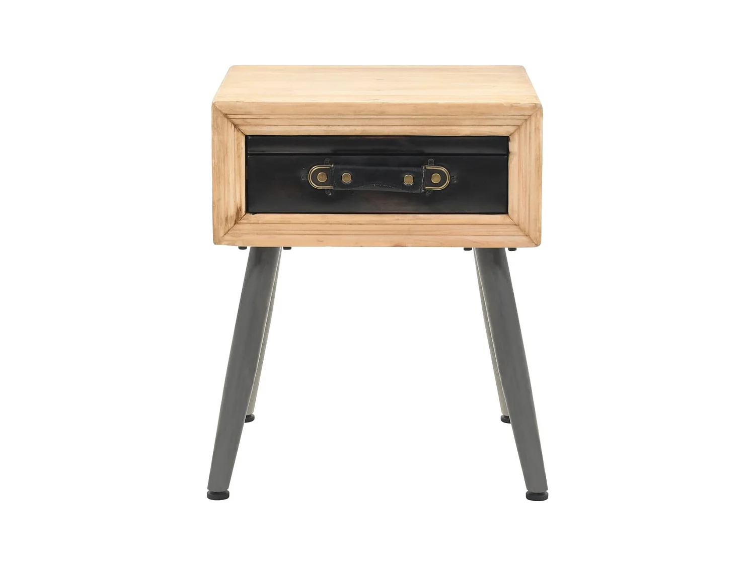 Mesita de noche | Mesilla de noche de madera maciza de abeto 43x38x50 cm