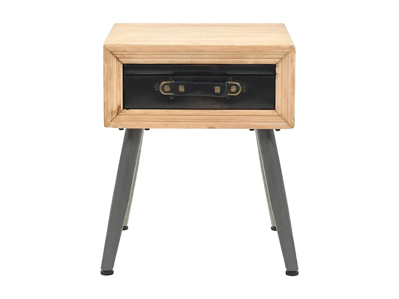 Table de chevet-Table d'appoint Bois de sapin massif 43x38x50 cm