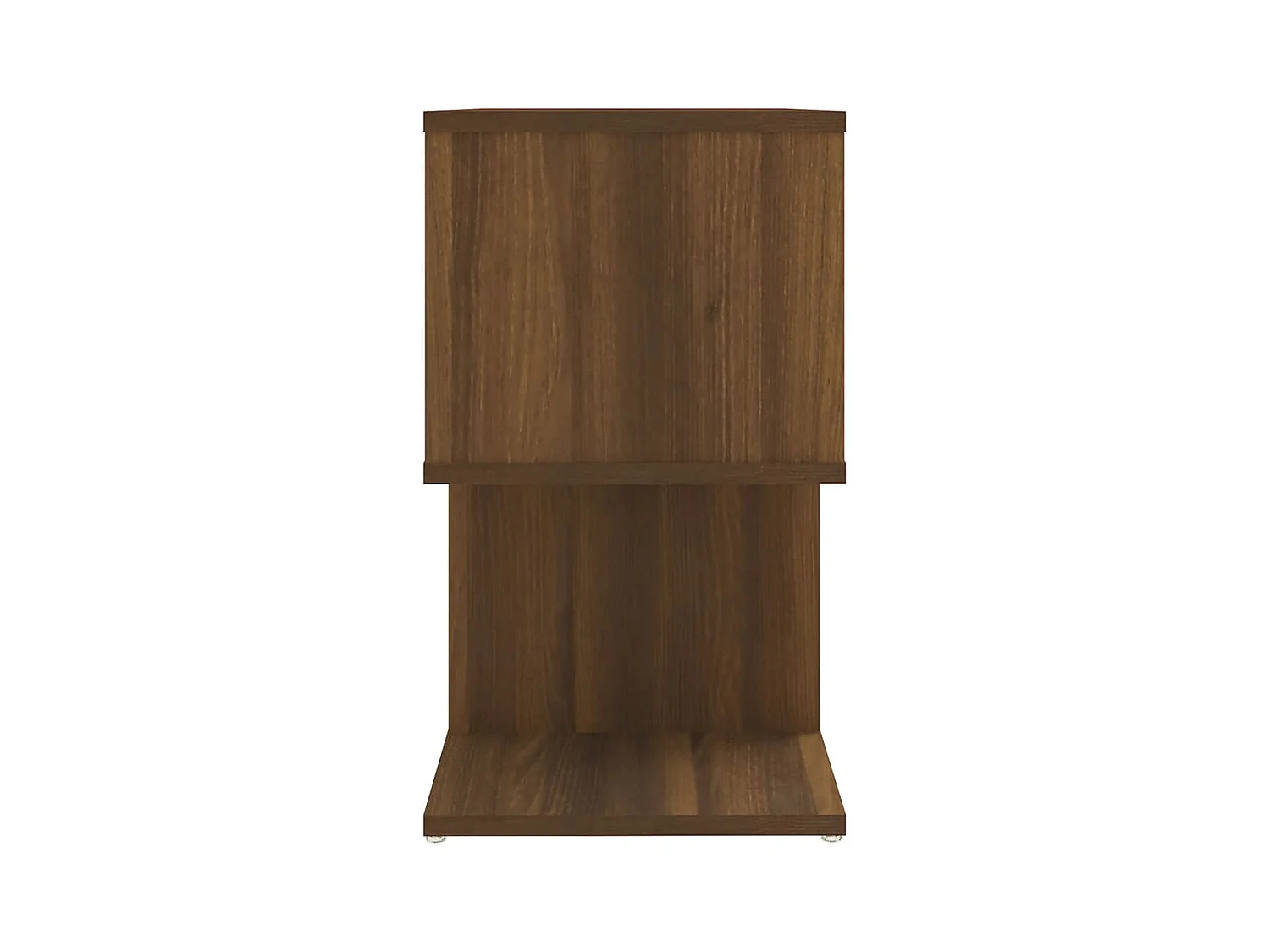 Mesitas de noche | Mesilla de noche 2 uds contrachapada marrón roble 50x30x51,5cm