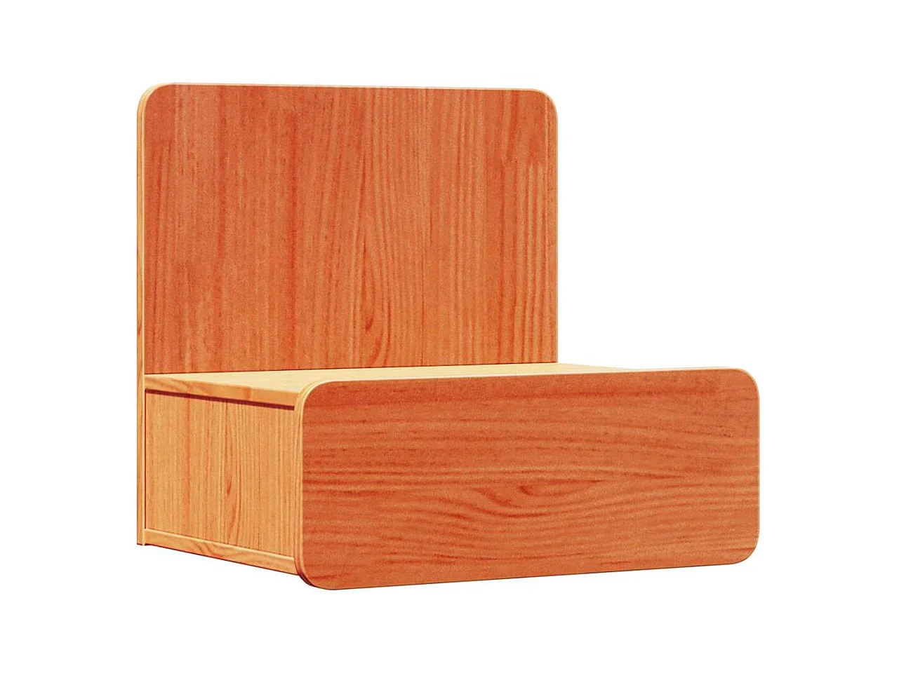 Mesa de Noche | Mesa auxiliar con cajón 2 uds. Marrón cera 44x32.5x40 cm