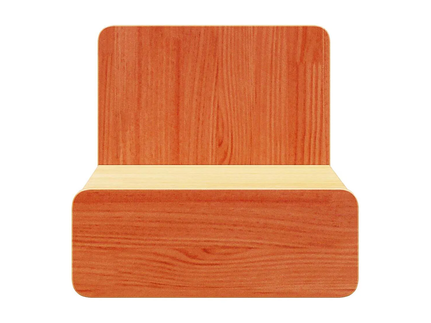 Mesa de Noche | Mesa auxiliar con cajón 2 uds. Marrón cera 44x32.5x40 cm