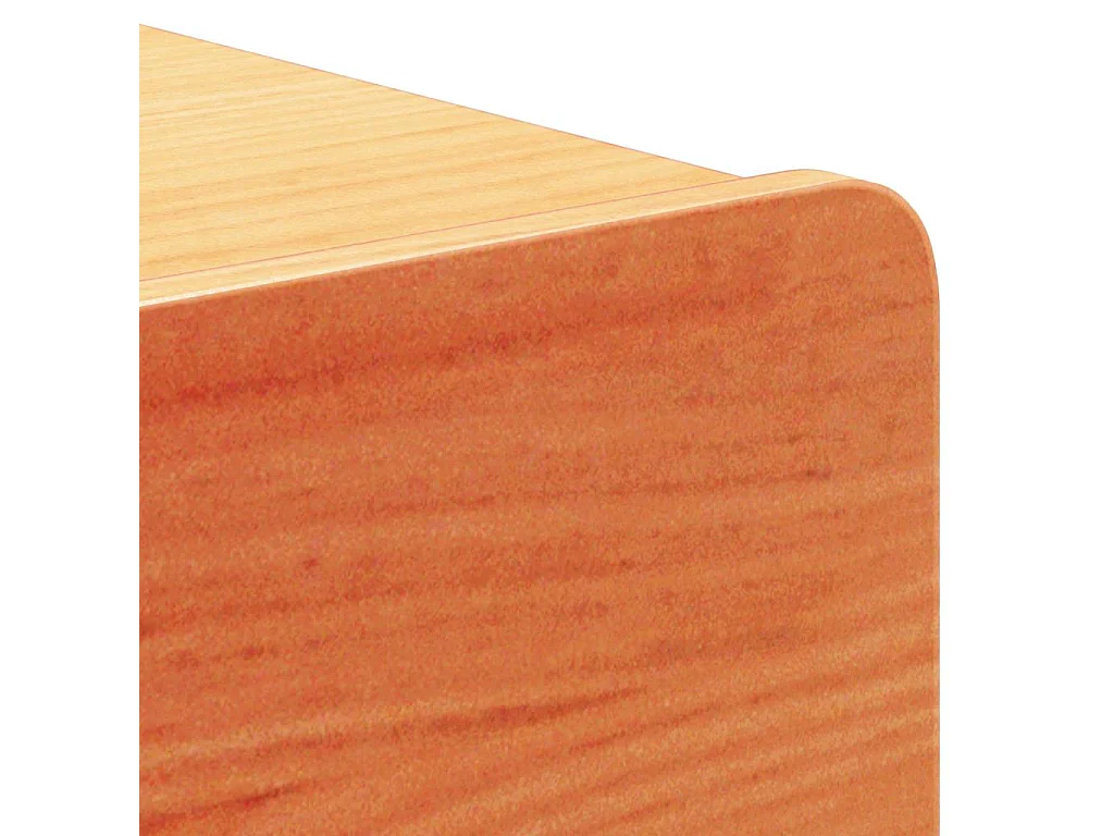 Mesa de Noche | Mesa auxiliar con cajón 2 uds. Marrón cera 44x32.5x40 cm