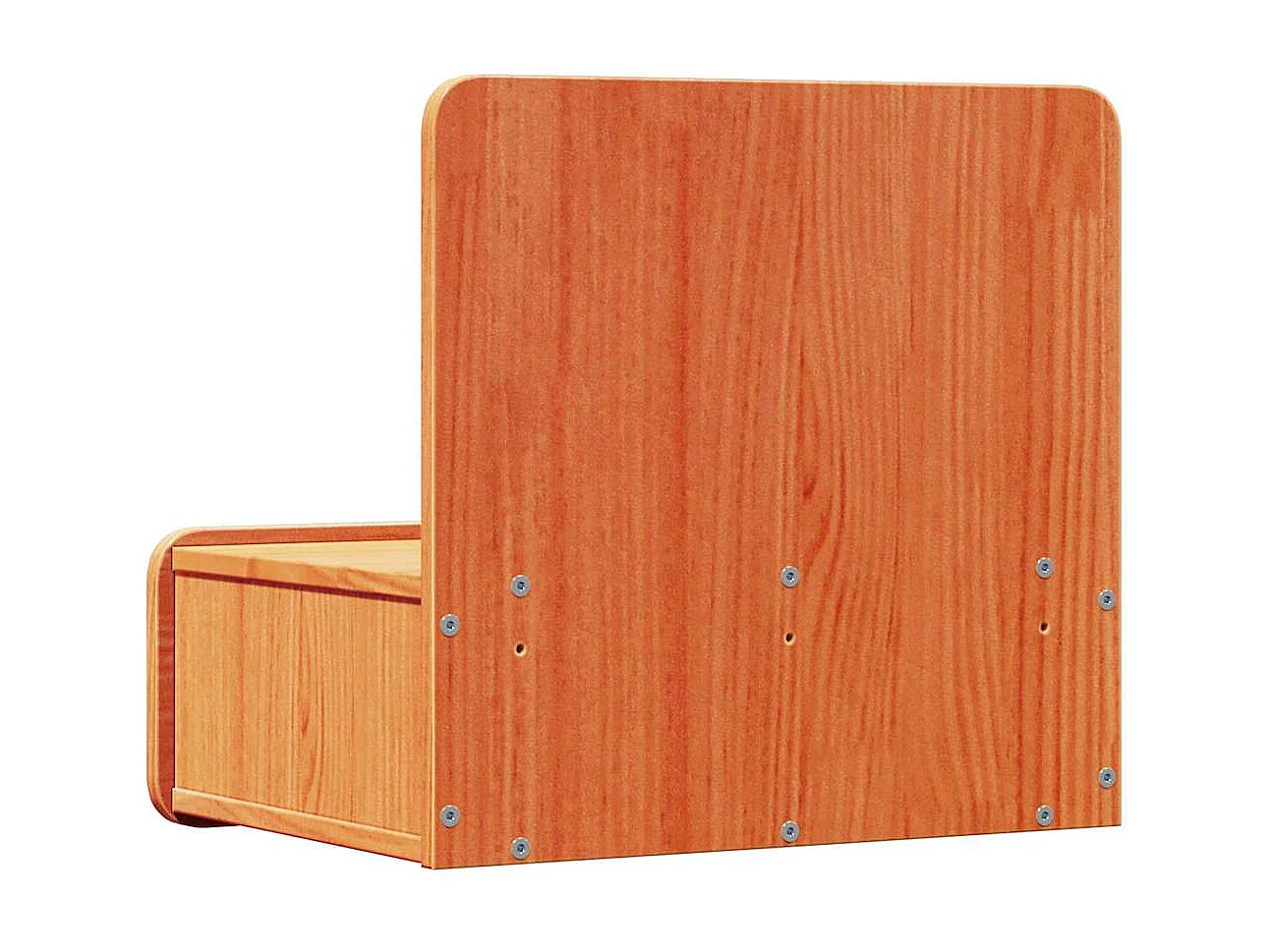 Mesa de Noche | Mesa auxiliar con cajón 2 uds. Marrón cera 44x32.5x40 cm