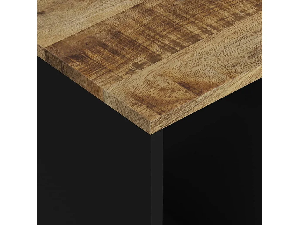 Table de chevet-Table d'appoint 40x31x46 cm Bois de manguier et d'ingénierie