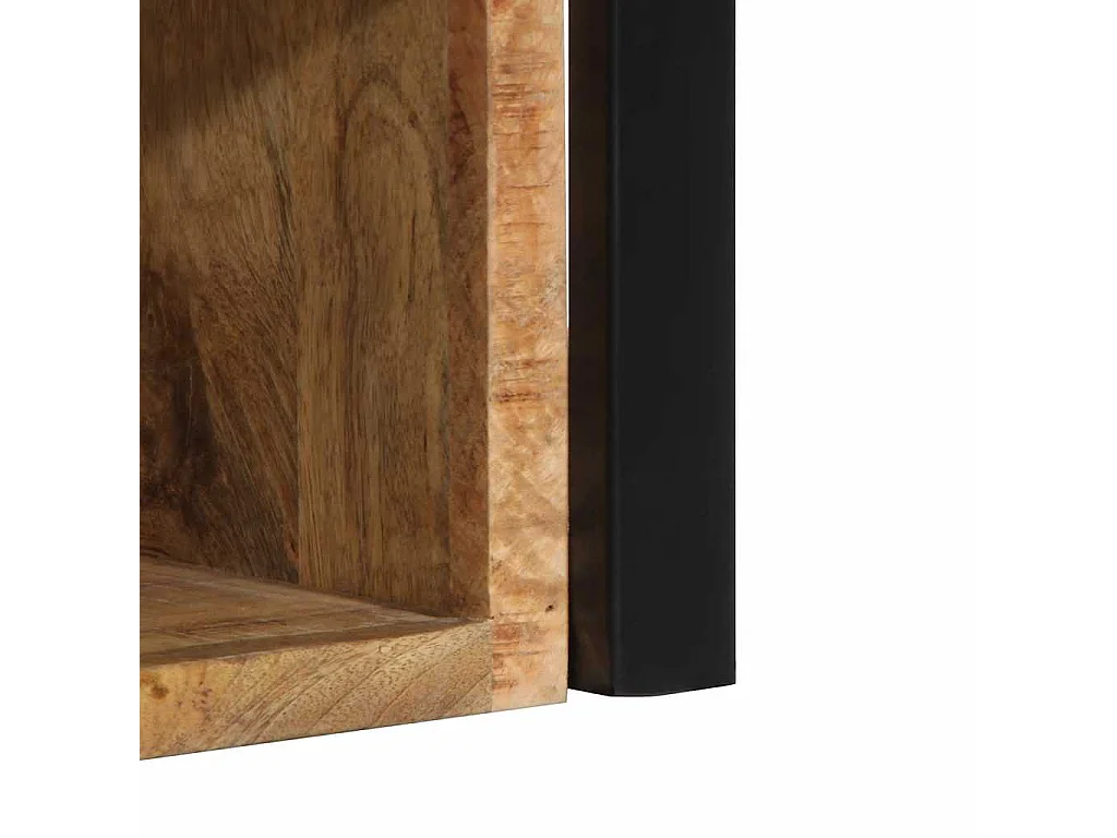 Nachttisch-Beistelltisch 40x35x40 cm Raues Mango-Massivholz SHL1044