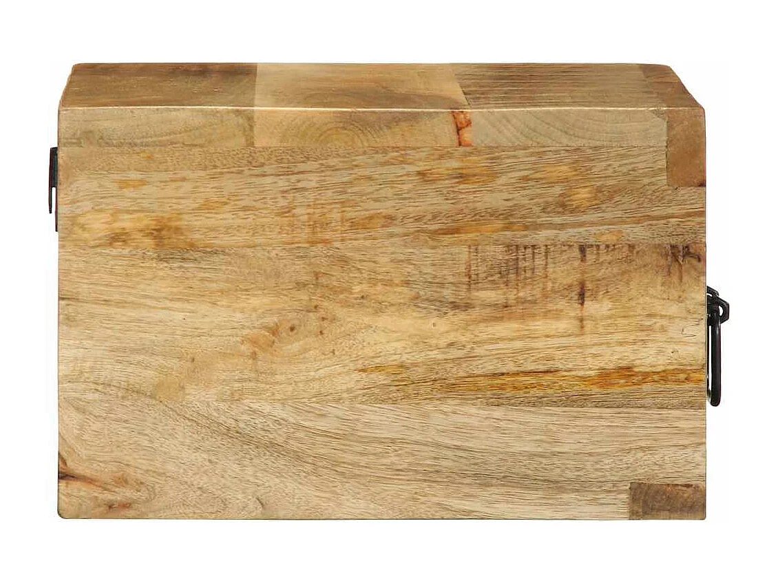 Mesitas de noche | Mesilla de noche de pared 2 uds madera maciza de mango rugosa