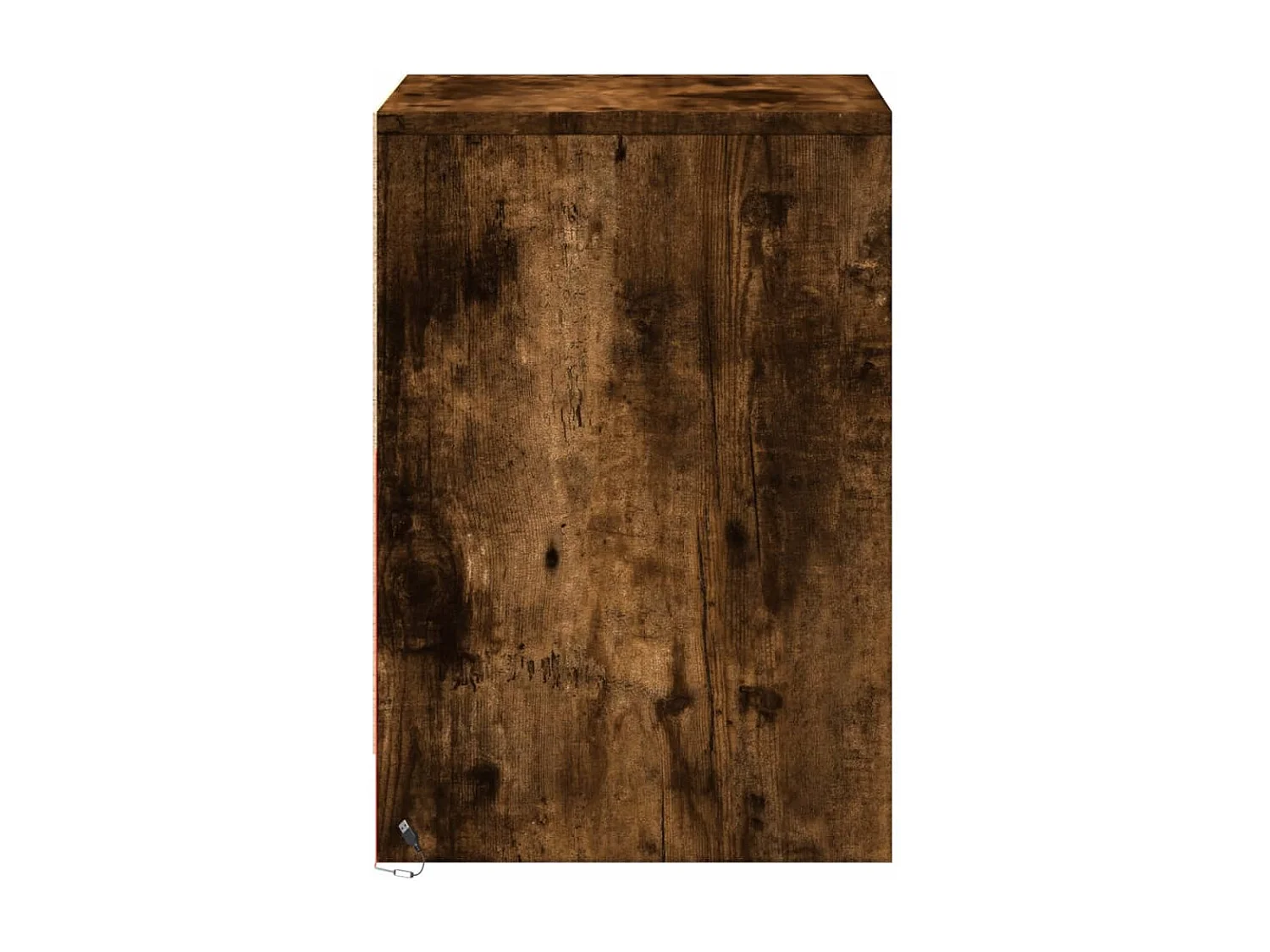 Nachttische mit LED-Leuchten 2er Set | Beistelltisch Räuchereiche Holzwerkstoff SHL22515