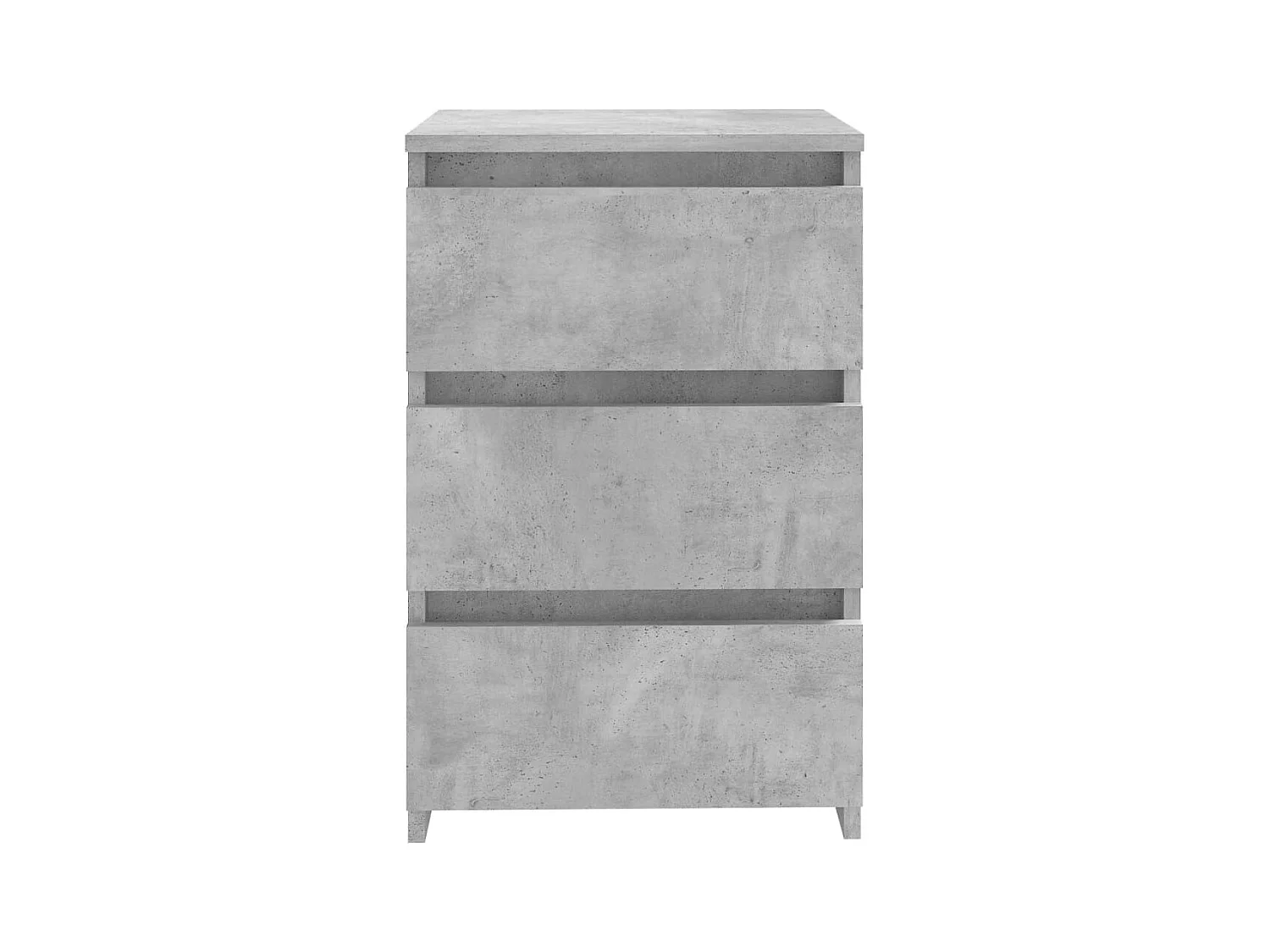 Mesita de noche | Mesilla de noche madera contrachapada gris hormigón 40x35x62,5cm