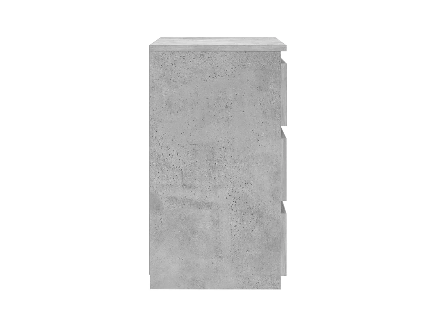 Mesita de noche | Mesilla de noche madera contrachapada gris hormigón 40x35x62,5cm