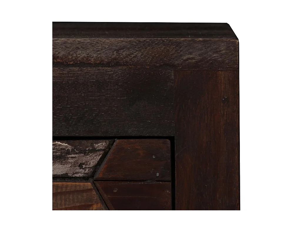 Mesita de noche | Mesilla de noche de madera maciza reciclada 40x30x50 cm