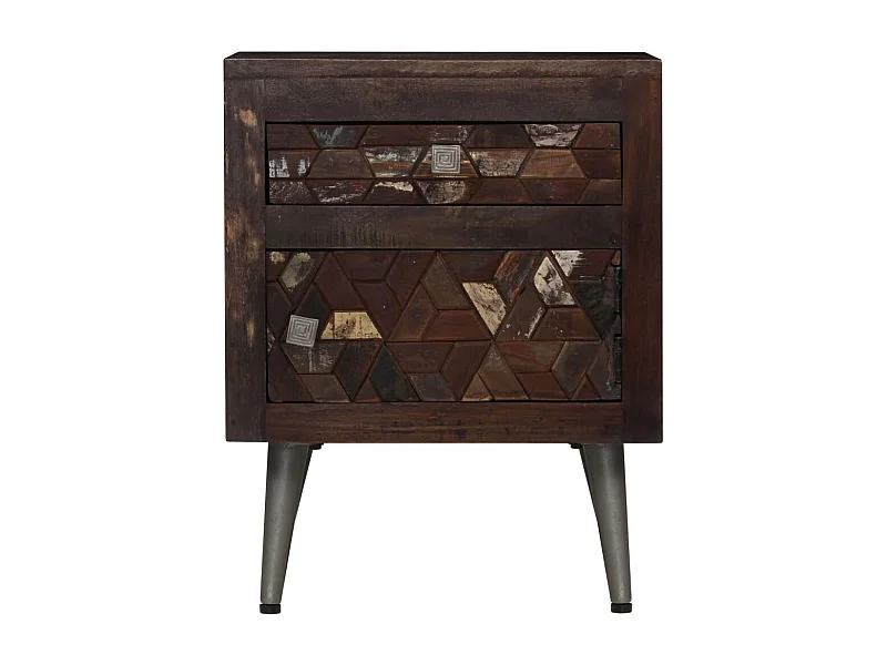 Table de chevet-Table d'appoint Bois de récupération solide 40x30x50 cm