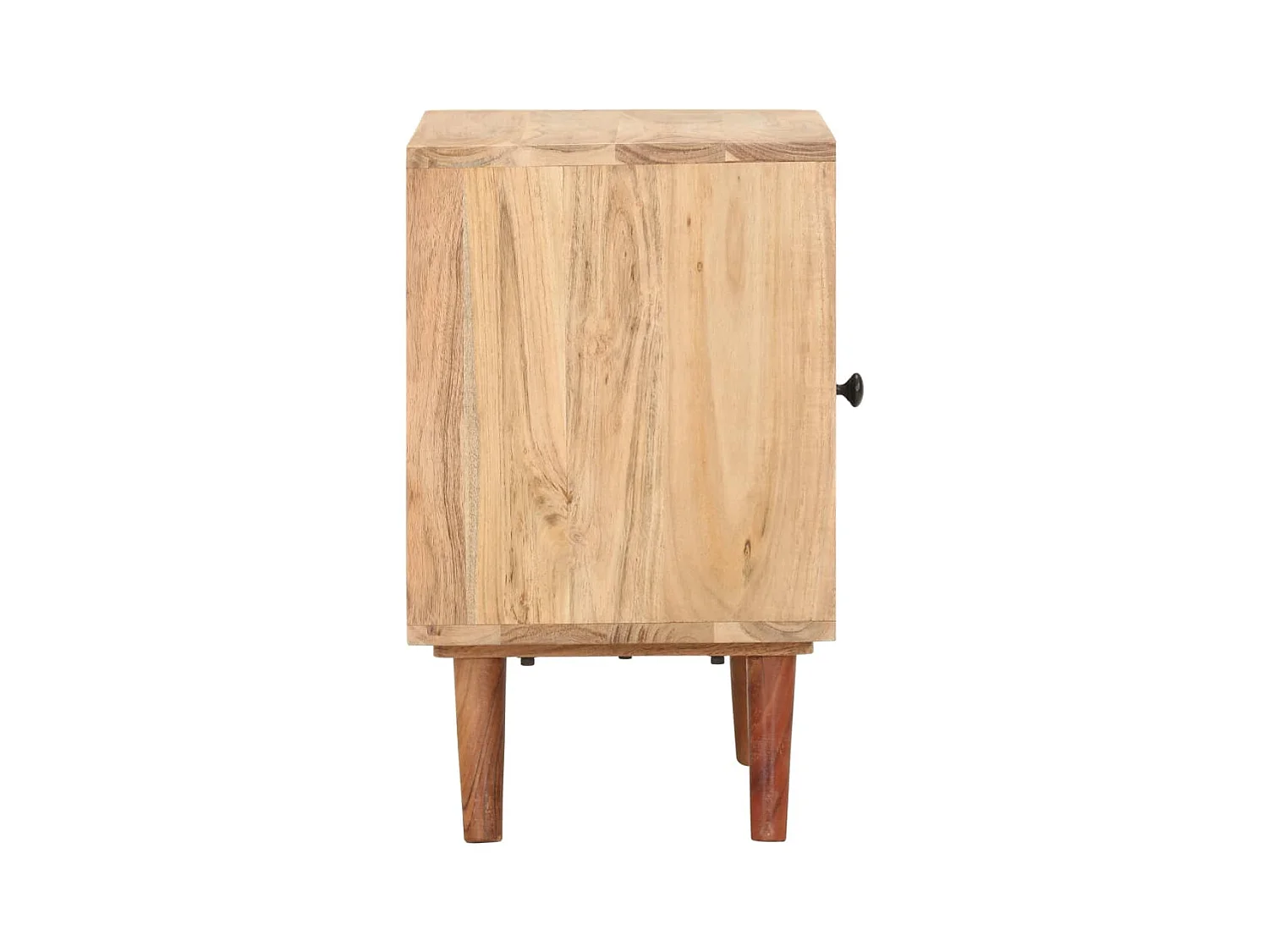 Mesita de noche | Mesilla de noche de madera maciza de acacia 40x30x50 cm