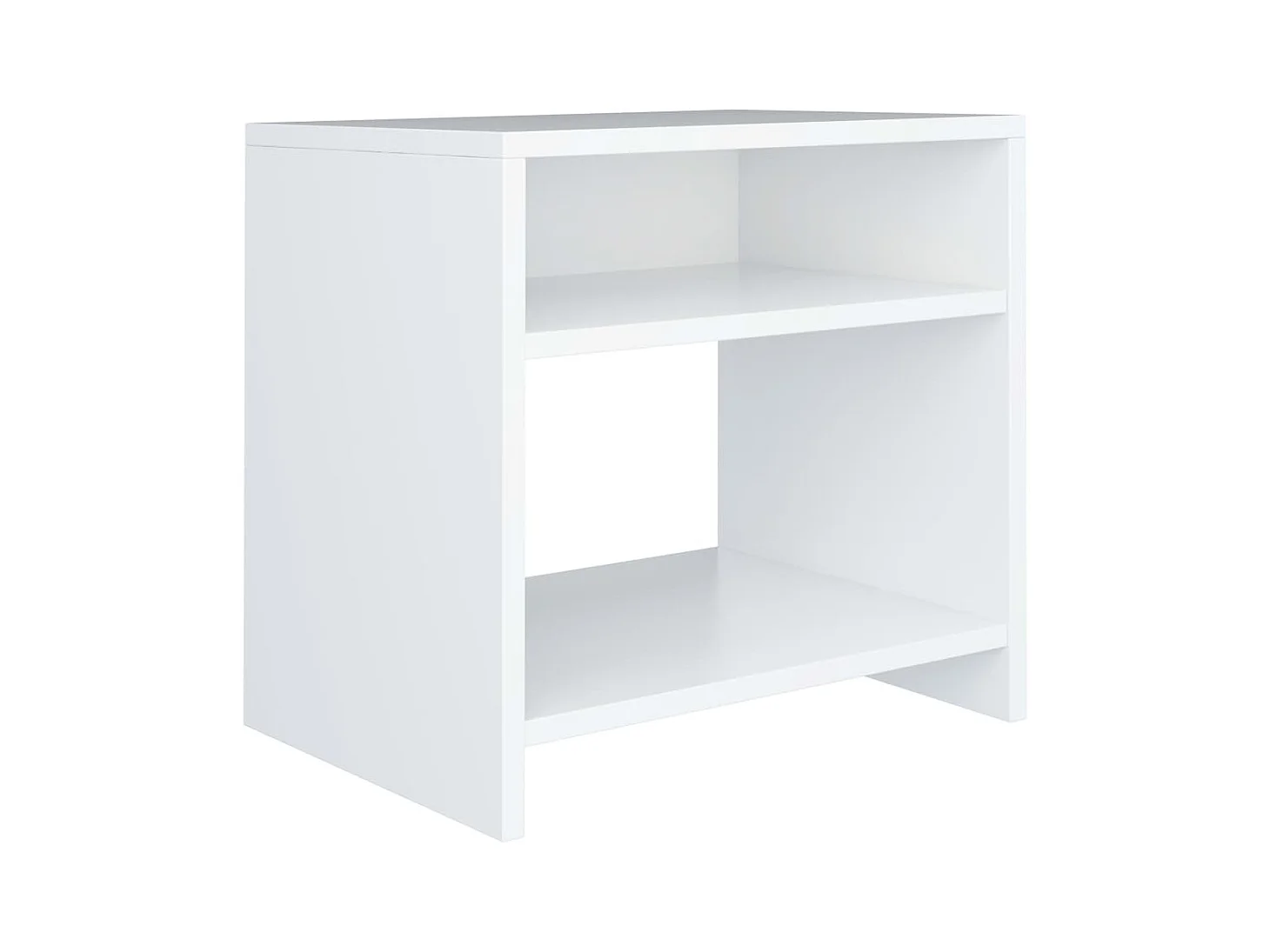 Mesitas de noche | Mesilla de noche 2 uds madera contrachapada blanco 40x30x40 cm