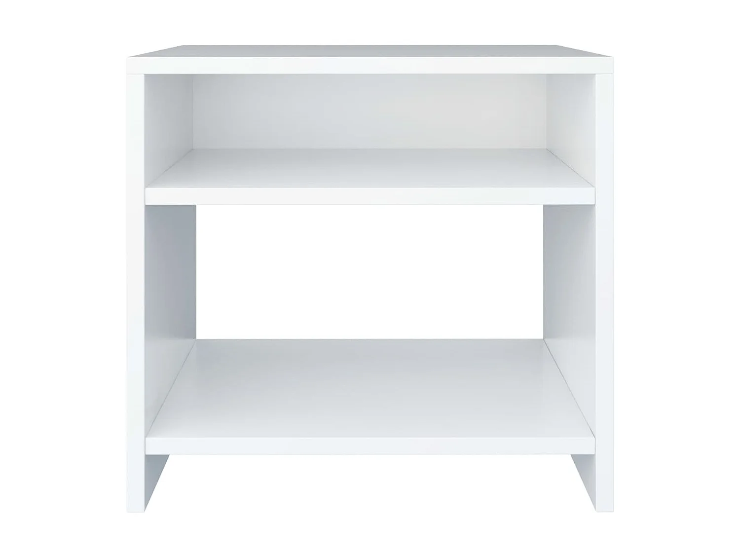 Nachttisch 2er Set-Beistelltisch Weiß 40x30x40 cm Holzwerkstoff SHL43094