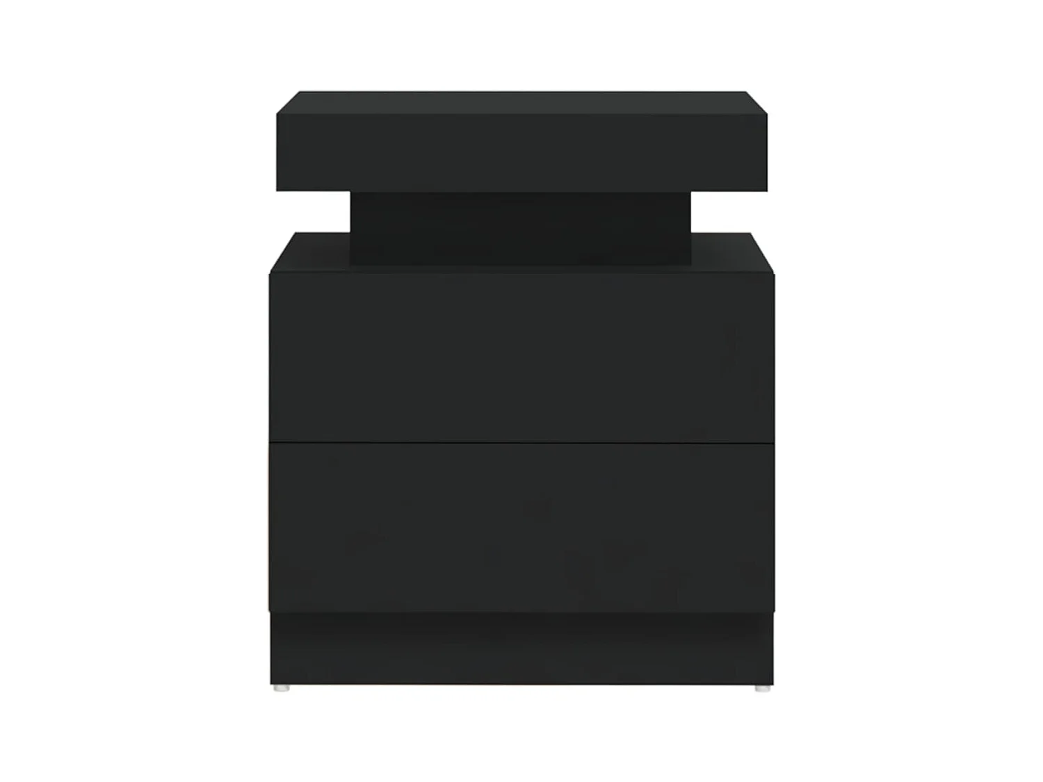 Table de chevet-Table d'appoint Noir 45x35x52 cm Aggloméré