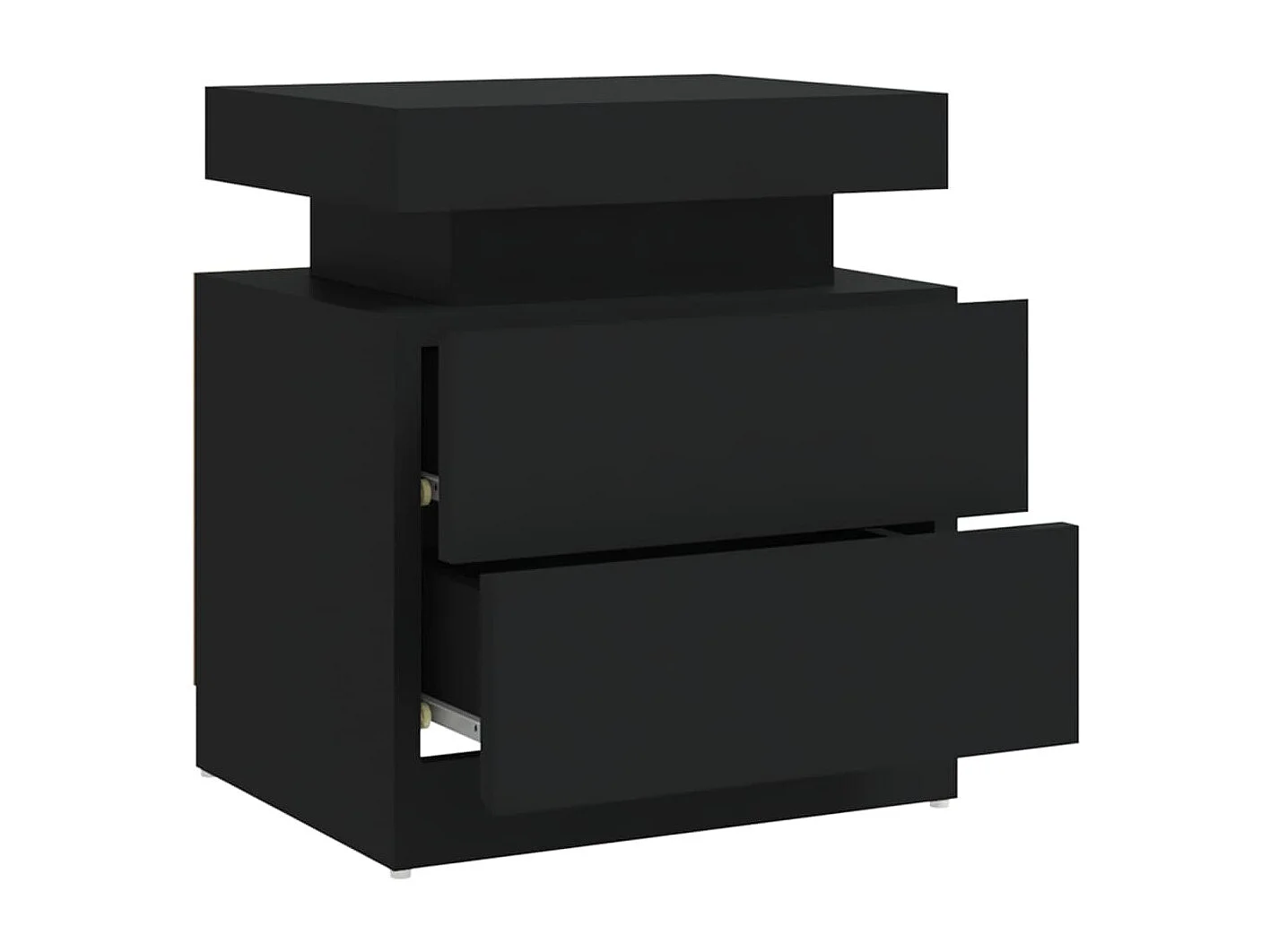 Nachttisch-Beistelltisch Schwarz 45x35x52 cm Holzwerkstoff SHL40937