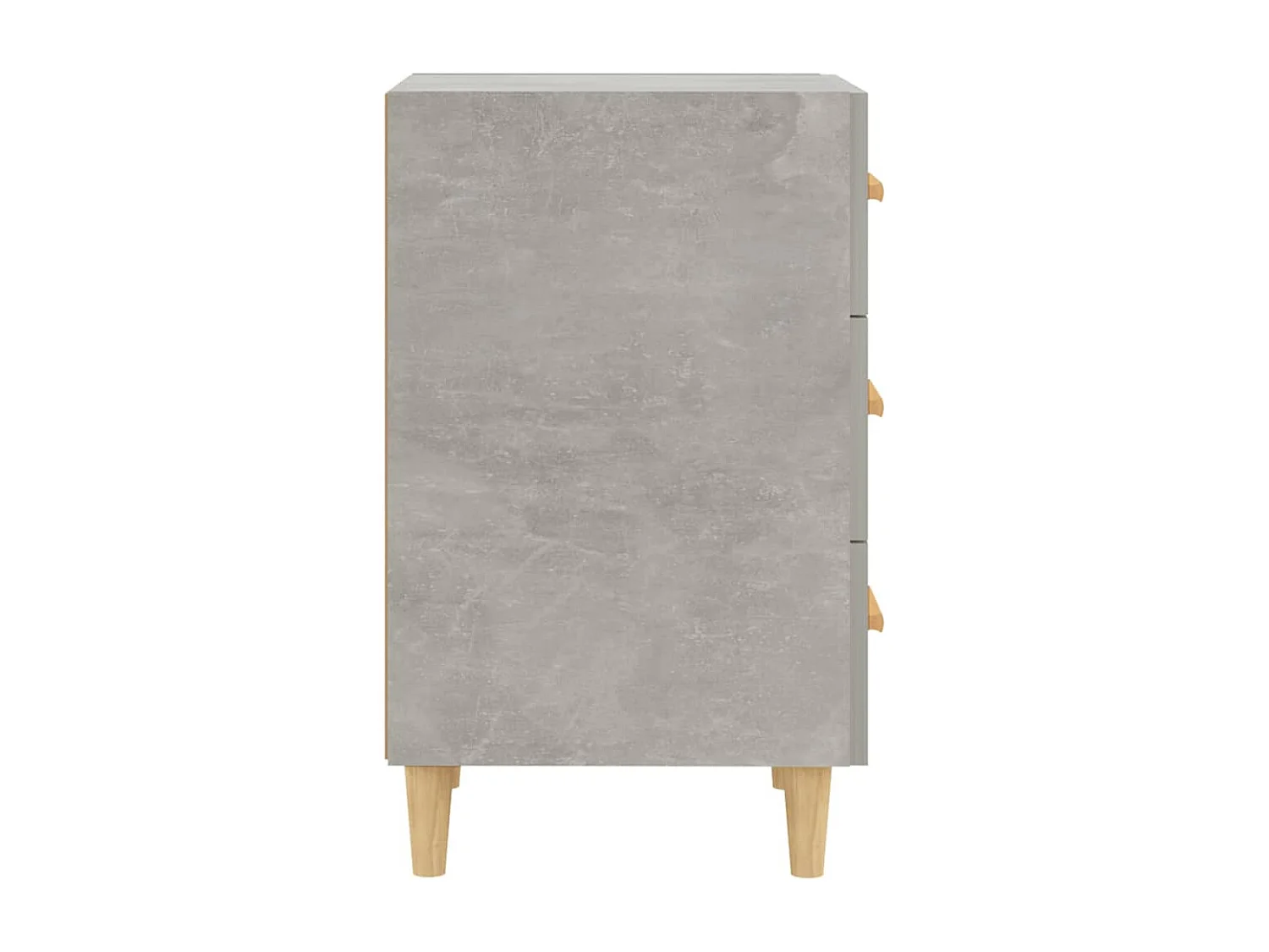 Nachttisch-Beistelltisch Betongrau 40x40x66 cm Holzwerkstoff SHL76950