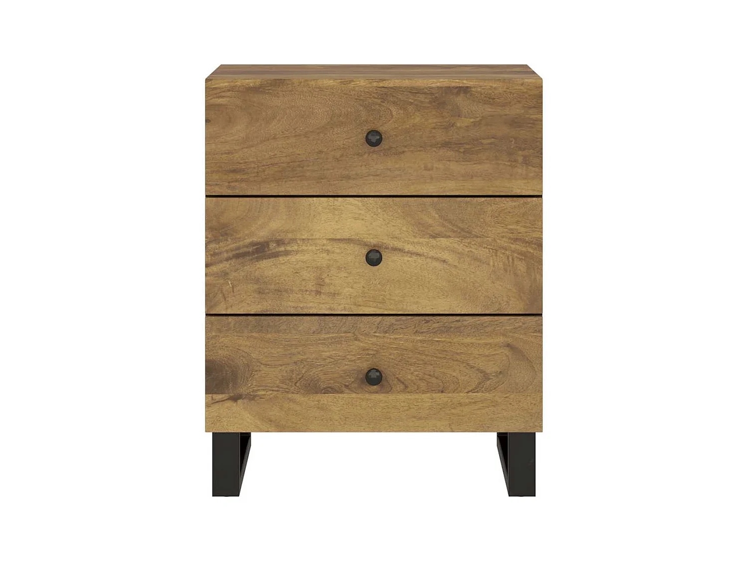 Table de chevet-Table d'appoint 50x33x62 cm Bois de manguier et d'ingénierie