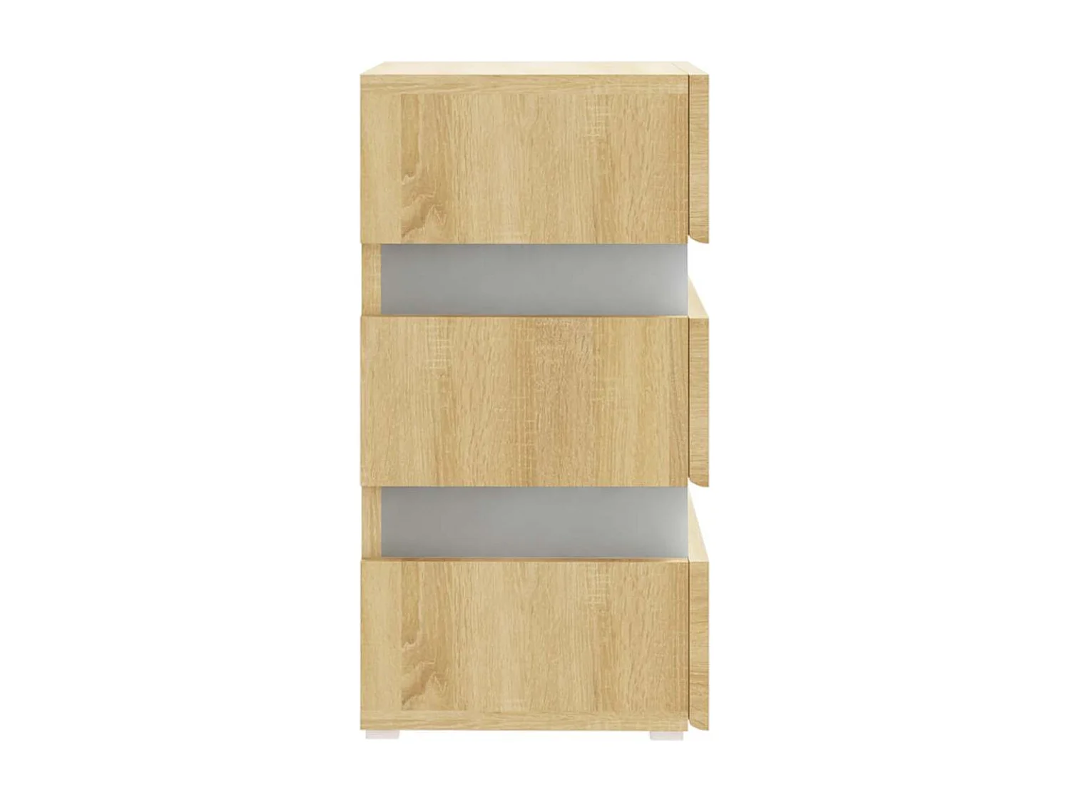 LED-Nachttisch Sonoma-Eiche 45x35x67 cm Holzwerkstoff SHL41649
