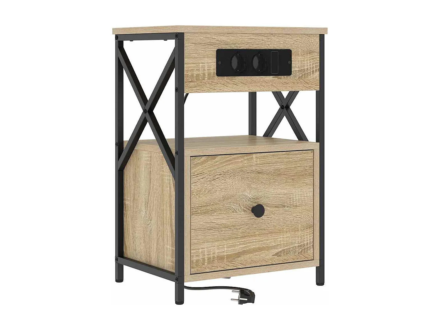 Nachttisch-Beistelltisch Sonoma-Eiche 40 x 31 x 60 cm Holzwerkstoff SHL2530