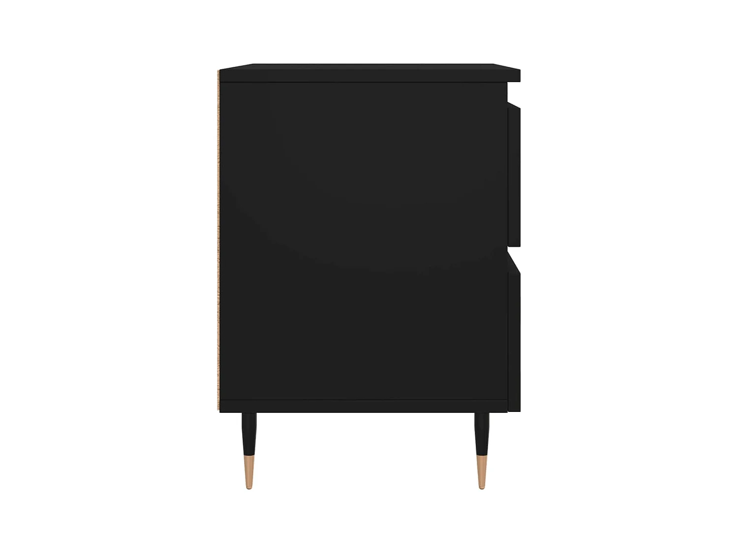 Mesitas de noche | Mesilla de noche 2 uds madera de ingeniería negro 40x35x50 cm