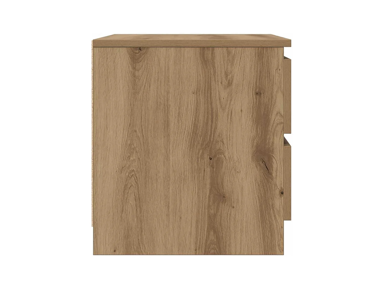 Mesa de Cabeceira Moderna 2 peças derivados de madeira carvalho artisiano