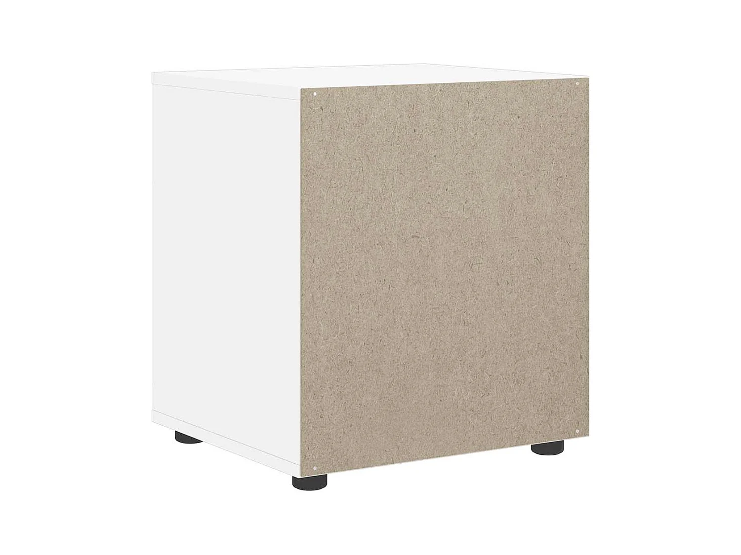 Mesilla de noche | Mesita de noche VISNES blanca 45x40x50 cm madera de ingeniería