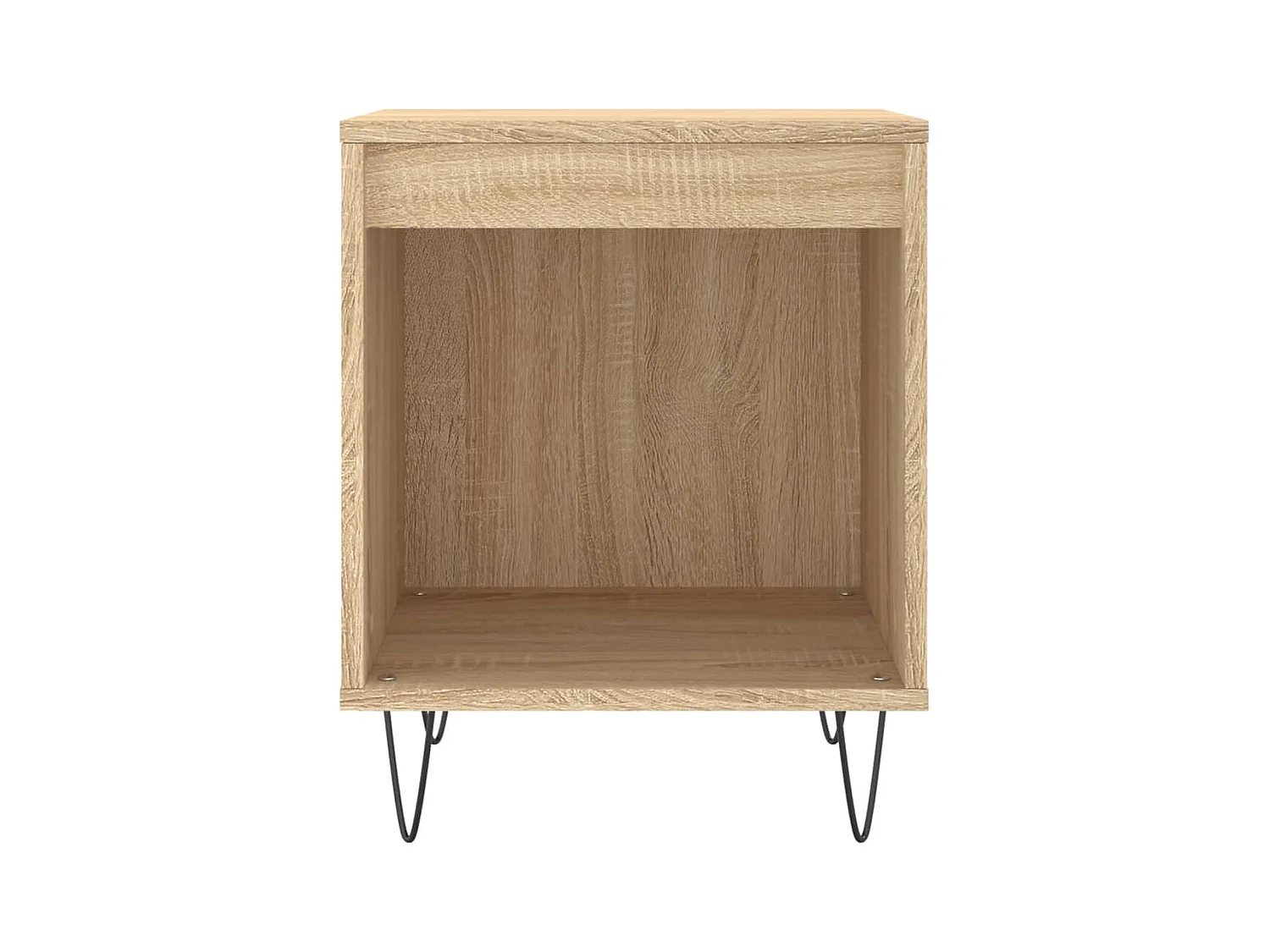 Mesitas de noche | Mesilla de noche 2 uds madera ingeniería roble Sonoma 40x35x50 cm