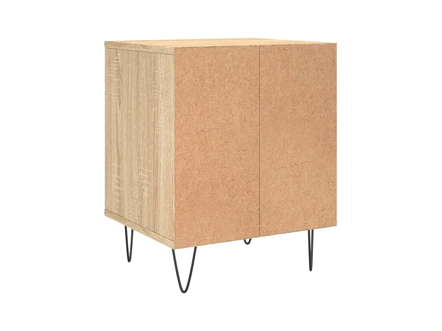 Mesitas de noche | Mesilla de noche 2 uds madera ingeniería roble Sonoma 40x35x50 cm