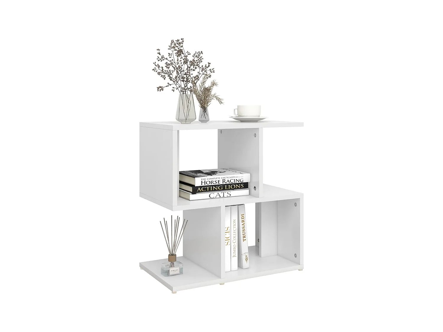 Tables de chevet-Tables de nuit 2 pcs blanc 50x30x51,5 cm bois d'ingénierie