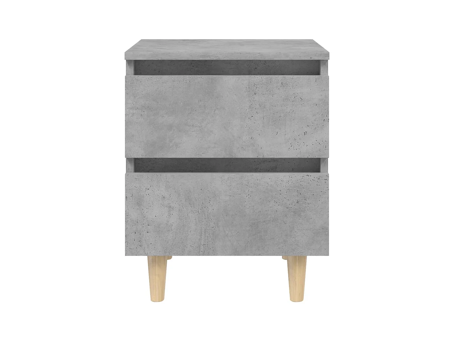 Mesitas de noche | Mesilla de noche con patas 2 uds madera pino gris 40x35x50 cm