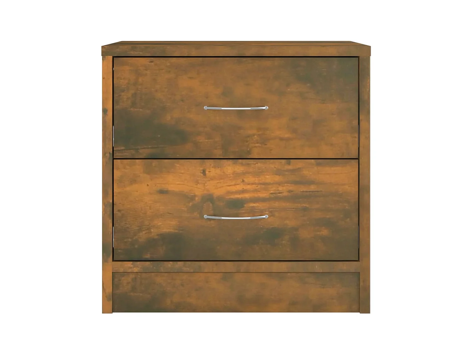 Mesita de noche | Mesilla de noche madera contrachapada roble ahumado 40x30x40 cm