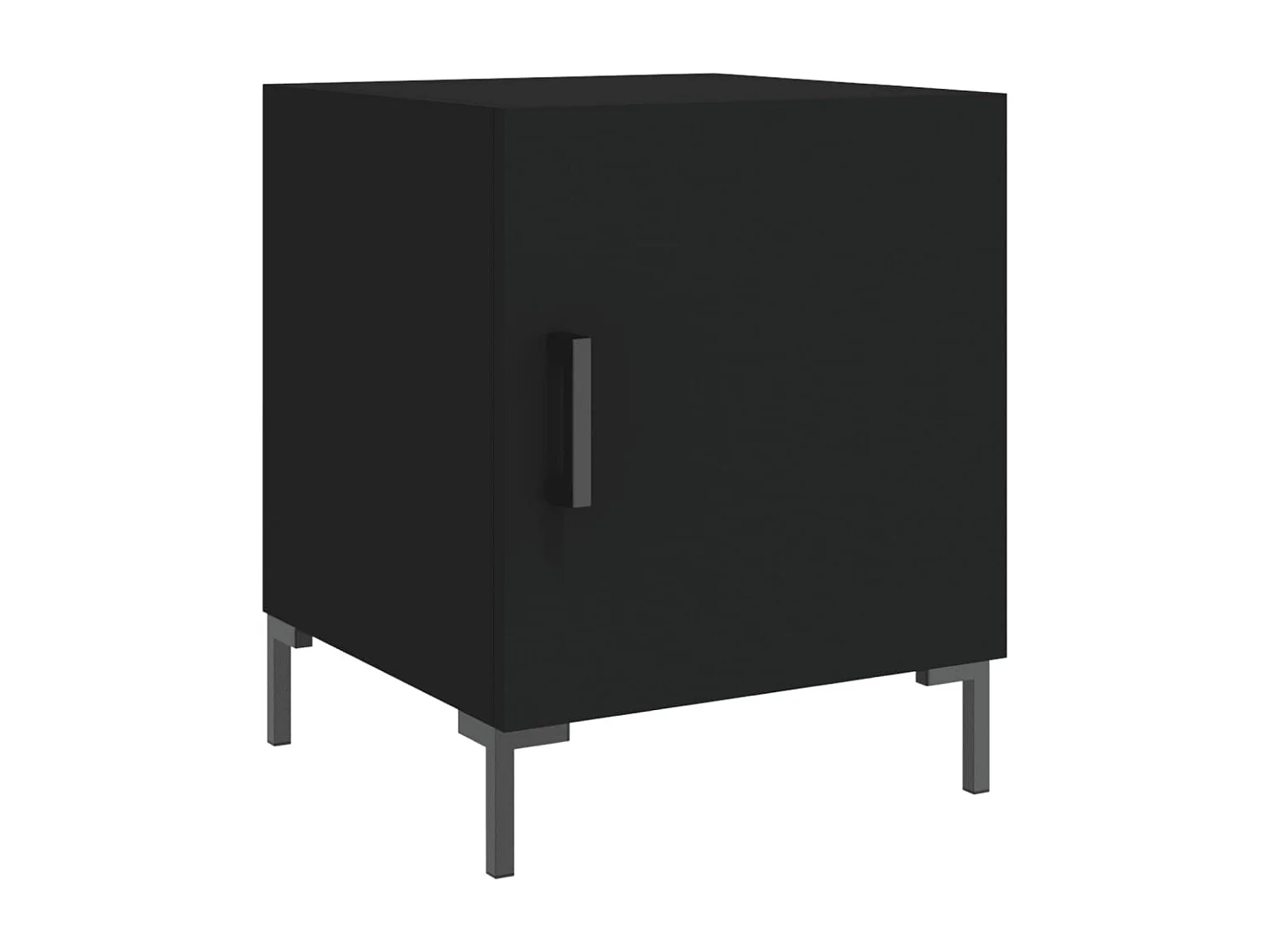 Nachttisch-Beistelltisch Schwarz 40x40x50 cm Holzwerkstoff SHL8114