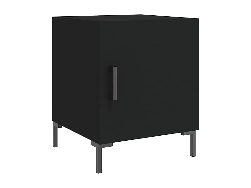 Table de chevet-Table d'appoint-Table de nuit noir 40x40x50 cm bois d’ingénierie