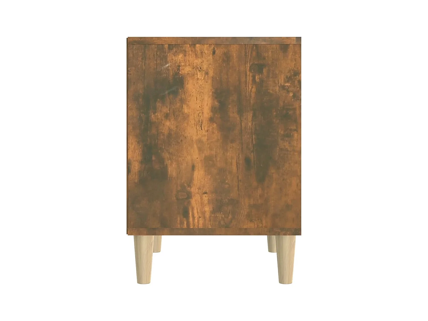 Tables de chevet lot de 2 avec compartiments ouverts Chêne fumé 40x35x50 cm