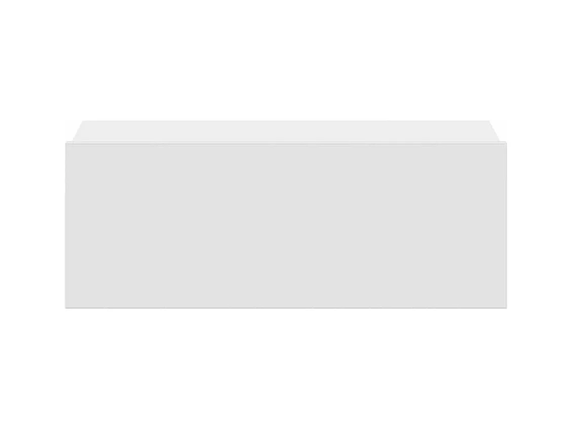 Tables de chevet flottantes-Tables de nuit murale 2 pcs Blanc bois d’ingénierie