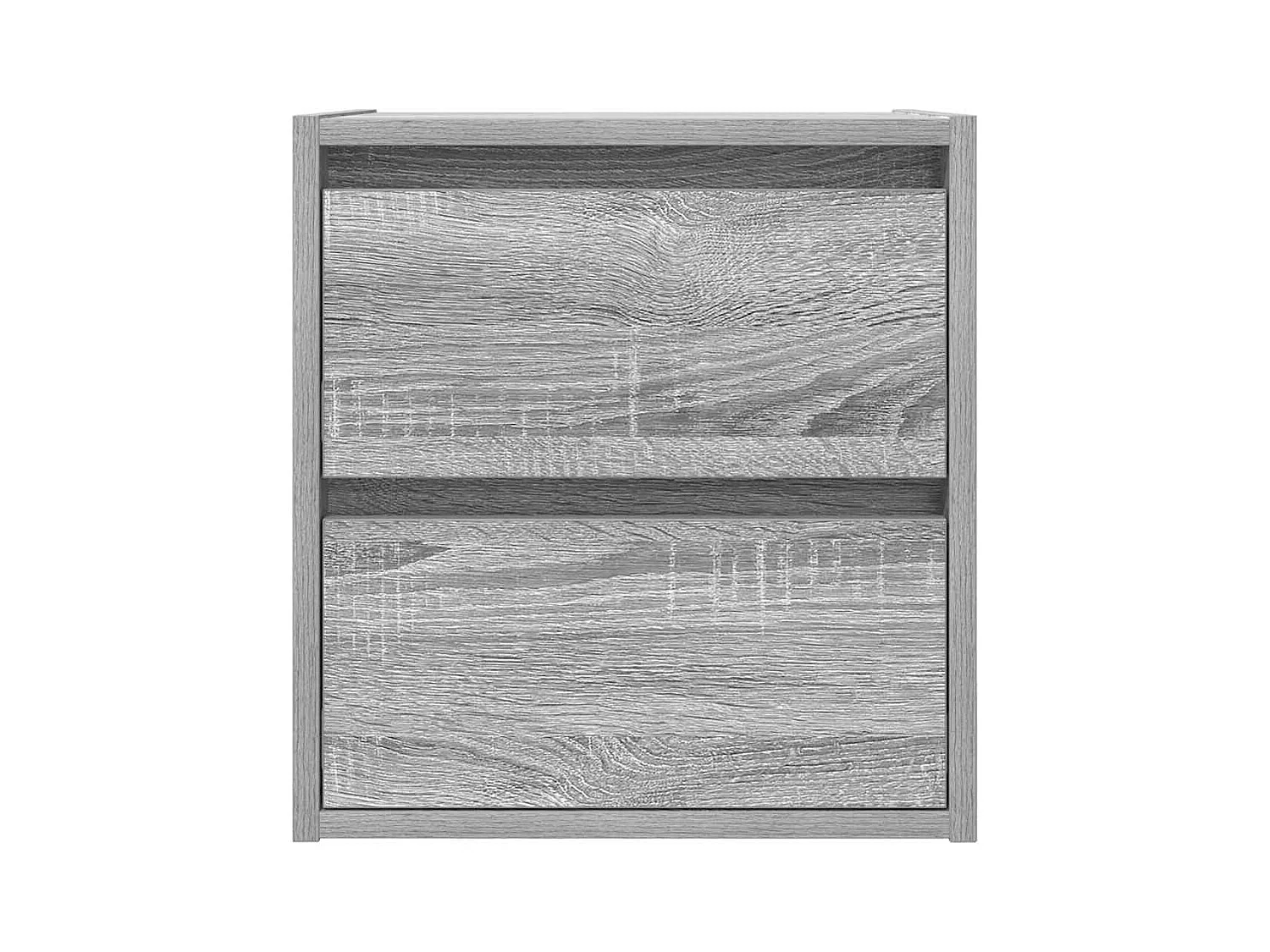 Mesillas de noche | Mesita de noche de pared 2 uds gris Sonoma 38x34x40 cm