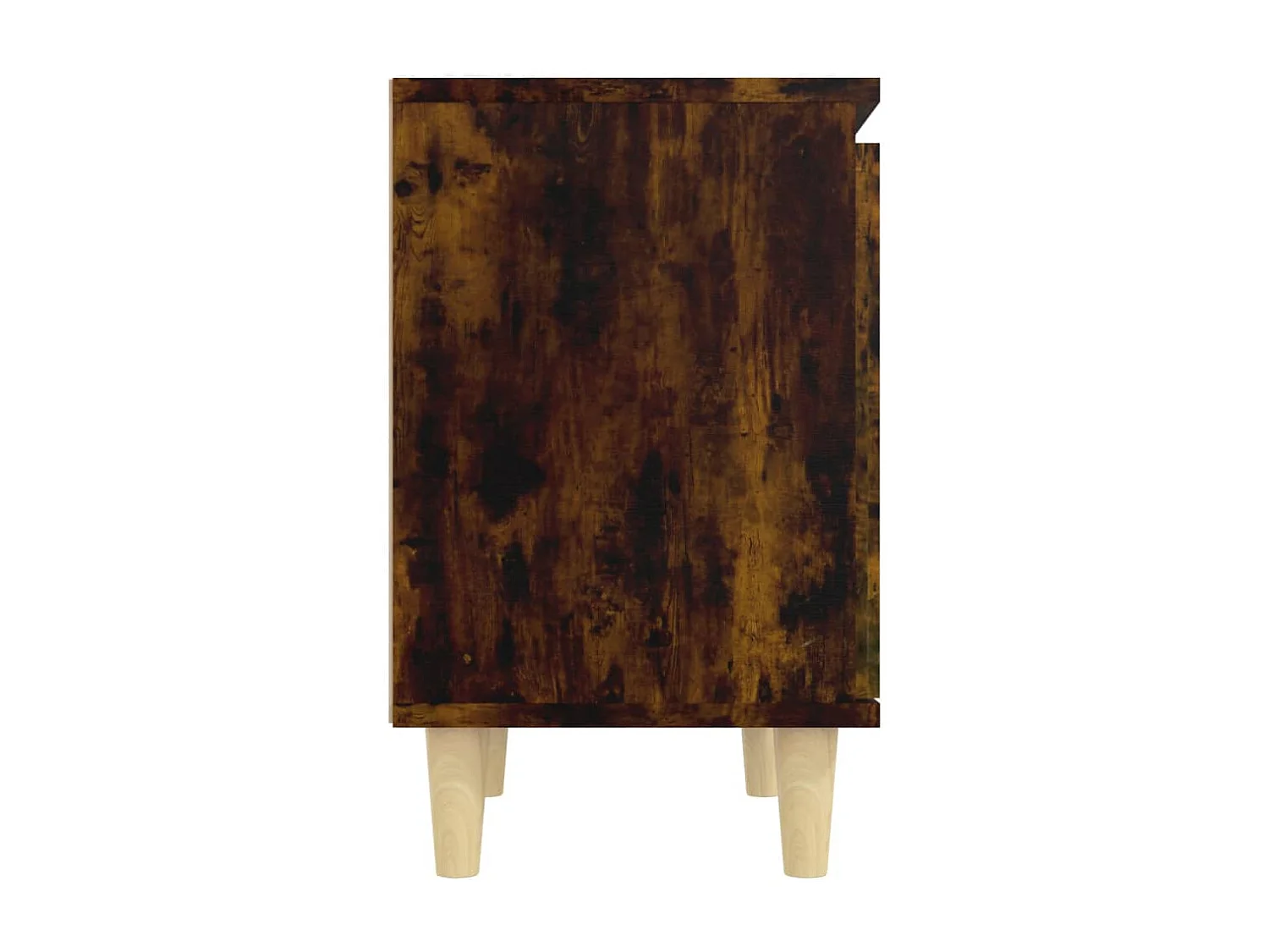 Mesita de noche | Mesilla de noche con patas madera roble ahumado 40x30x50 cm