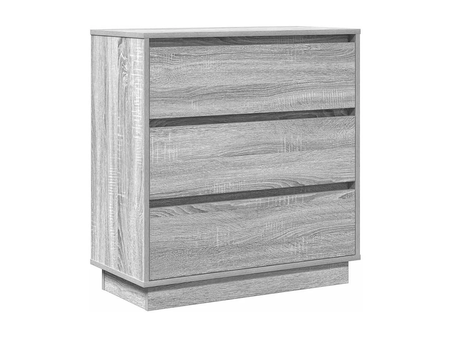 Nachttisch-Beistelltisch mit Schubladen Grau 71 x 34,5 x 75 cm Holzwerkstoff SHL18778