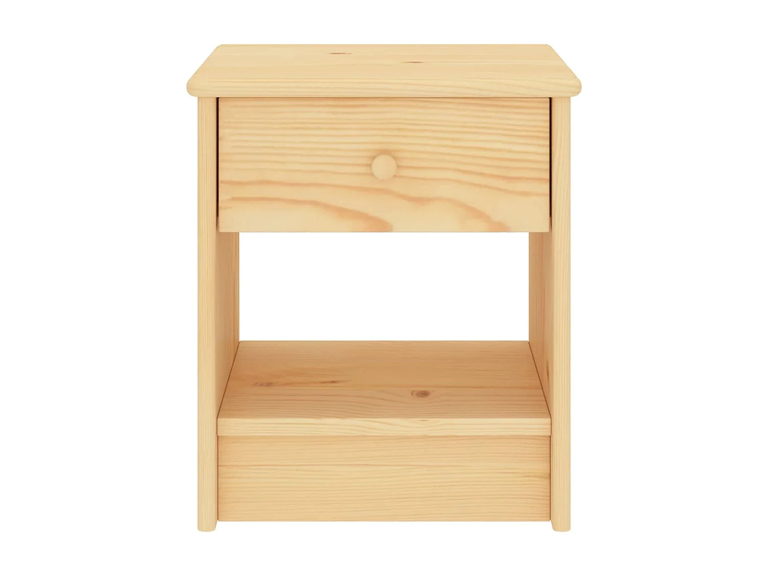 Nachttisch-Beistelltisch Natur 35x30x40 cm Massivholz Kiefer SHL79595