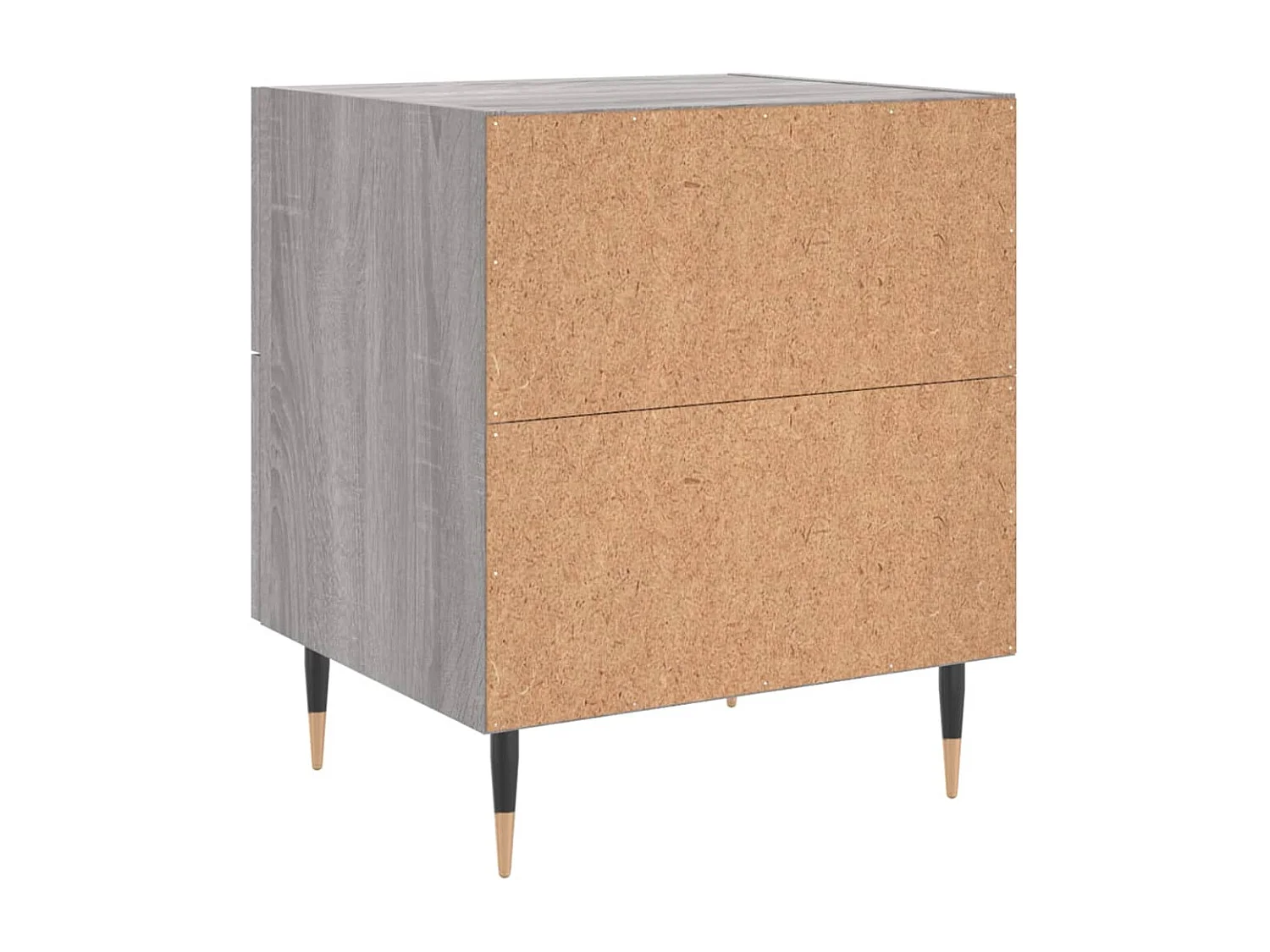 Mesita de noche | Mesilla de noche madera de ingeniería gris Sonoma 40x35x47,5 cm